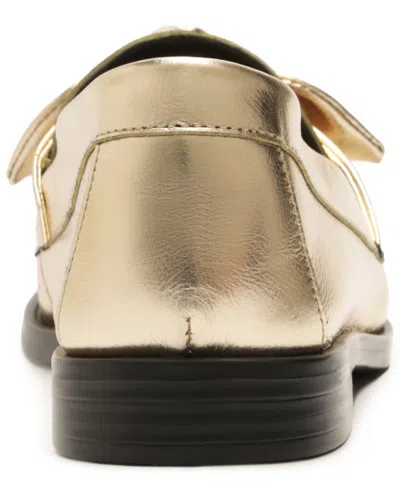 Arezzo Women's Cassidy Round Toe Loafers In Gold