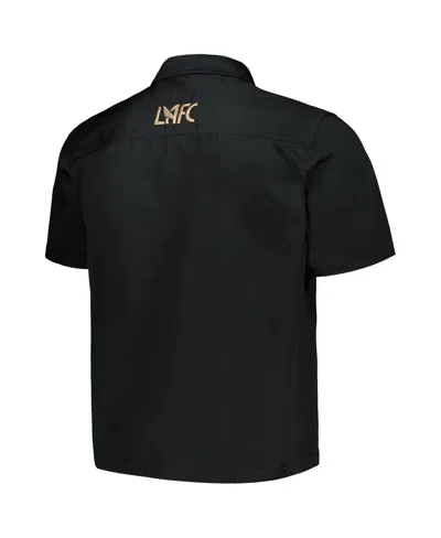The Wild Collective Men's Black Lafc Utility Button-up Shirt In Black