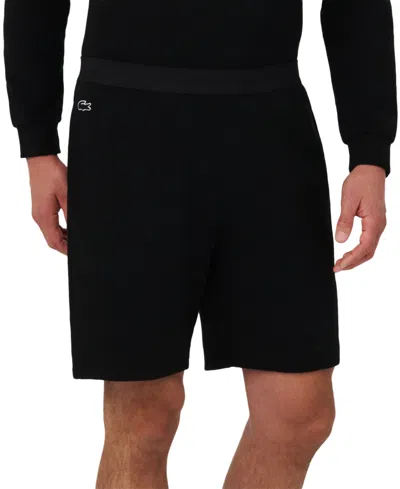 Lacoste Men's Thermal Pajama Shorts In Black