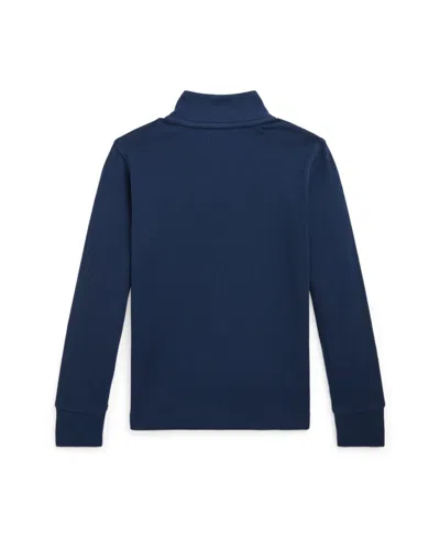 Polo Ralph Lauren Toddler And Little Boys Cotton Interlock Quarter-zip Pullover Shirt In Andover Heather