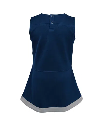 Outerstuff Girls Infant Navy Dallas Cowboys Cheer Captain Jumper Dress In Navy Heath