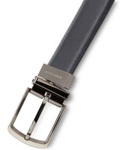 Perry Ellis Portfolio Men's Halfmoon Belt In Blk20