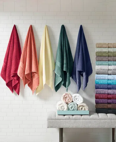 Madison Park Signature Solid 800gsm Cotton 8-pc. Bath Towel Set In Dark Navy