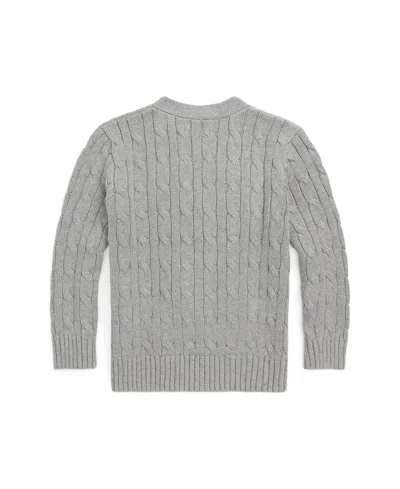 Polo Ralph Lauren Cable-knit Cotton V-neck Cardigan In Rl Navy