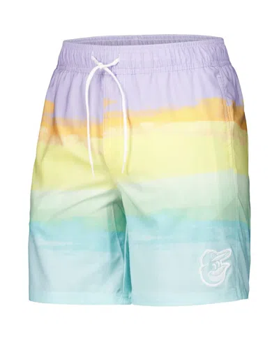 Shop G-iii Sports By Carl Banks Men's Baltimore Orioles Perfect Game Volley Board Shorts In Gray