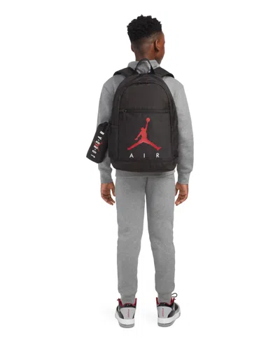 Jordan Kids Air School Backpack And Pencil Case, 2-piece Set In Black