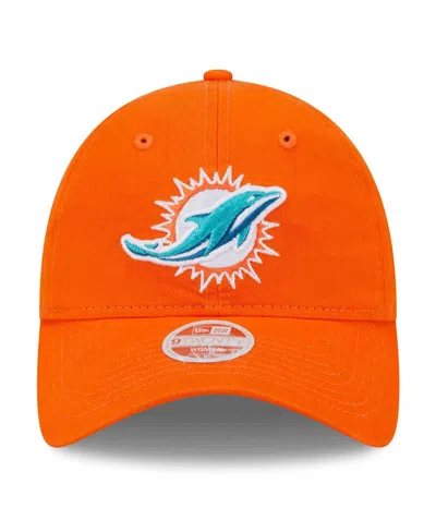 New Era Women's  Orange Miami Dolphins Main Core Classic 2.0 9twenty Adjustable Hat In Orange