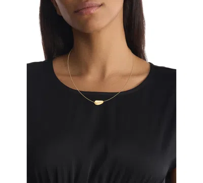 Calvin Klein Stainless Steel Structural Pendant Necklace, 16" + 2" Extender In Gold