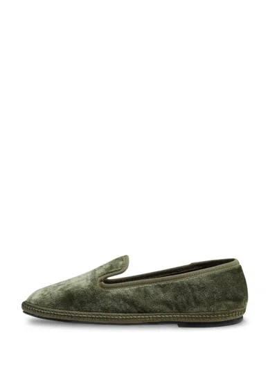 Sentier Principe Dark Green Slippers In Green
