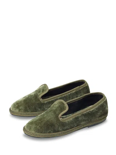 Sentier Principe Dark Green Slippers In Green