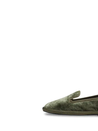 Sentier Principe Dark Green Slippers In Green