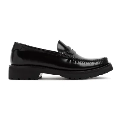 Shop Saint Laurent Loafers In Nero Nero