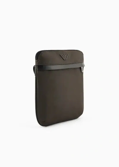 Emporio Armani Military Green Messenger Bag In Green