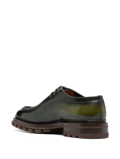 Shop Santoni Emlyn Loafer In Green