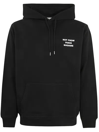 Shop Drôle De Monsieur Le Hoodie Slogan In Black