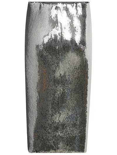 Shop N°21 Pencil Skirt In Silver