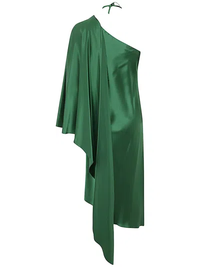 Shop Max Mara Oliveto Dress In Green