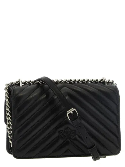 Shop Pinko Mini Love Bag One Crossbody Bag In Black