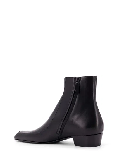 Shop Saint Laurent Augustine Boots In Black