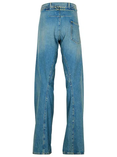 Shop Maison Margiela Light Blue Cotton Jeans