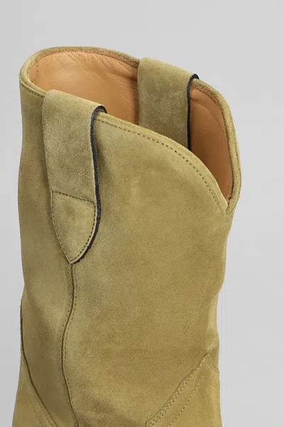 Shop Isabel Marant Dahope Texan Ankle Boots In Taupe Suede