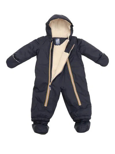 K-way E. Le Vrai 3.0 Snotty Orsetto Padded Jumpsuit In Blue