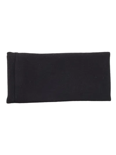 Philosophy Di Lorenzo Serafini Piercing-detail Scarf In Black