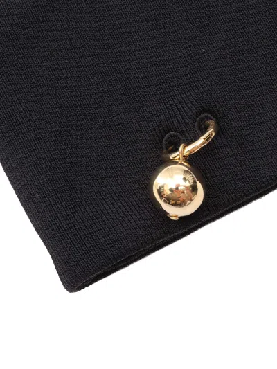 Philosophy Di Lorenzo Serafini Piercing-detail Scarf In Black