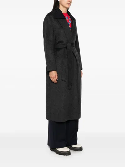 Shop P.a.r.o.s.h Leak Coat In Grey