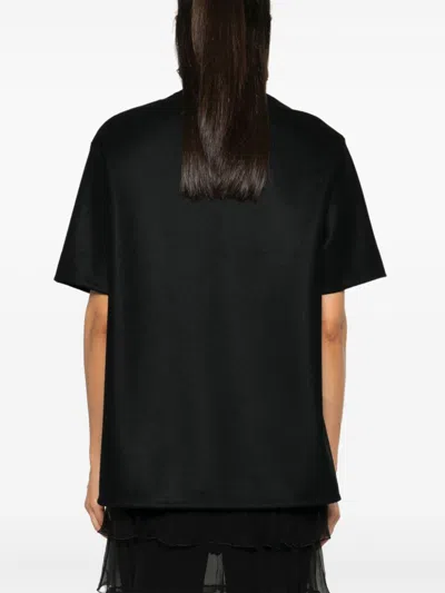 Jil Sander Wool T-shirt In Black
