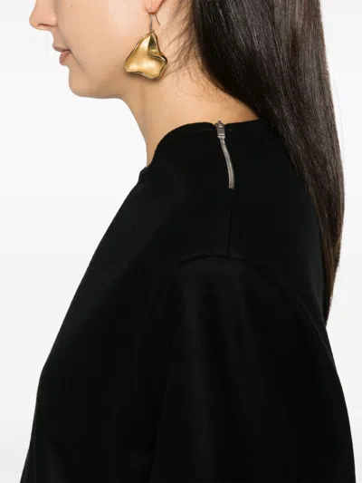Jil Sander Wool T-shirt In Black
