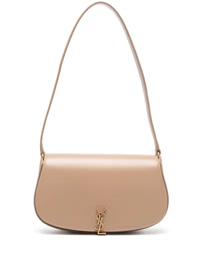 Saint Laurent Mini Voltaire Shoulder Bag In Neutrals