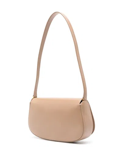 Saint Laurent Mini Voltaire Shoulder Bag In Neutrals