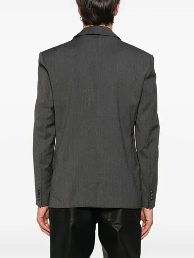 Han Kjobenhavn Single-breasted Blazer In Grey