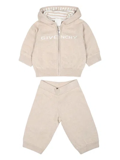 Givenchy Logo-jacquard Tracksuit Set In Neutrals