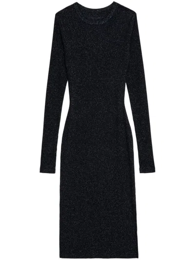 Zadig & Voltaire Ruby Midi Dress In Black