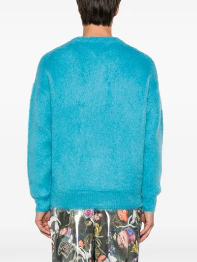 Bonsai Decorative-stitching Sweater In Blue