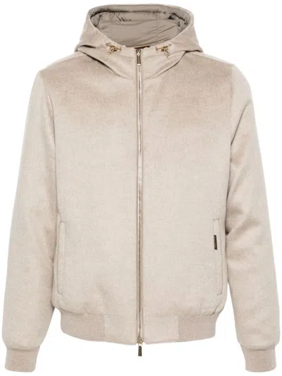 Moorer Brigno-bab Jacket In Neutrals