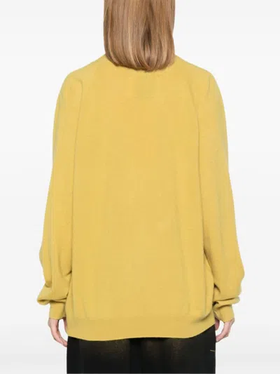 Frenckenberger Cross Sweater In Yellow