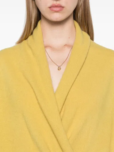 Frenckenberger Cross Sweater In Yellow
