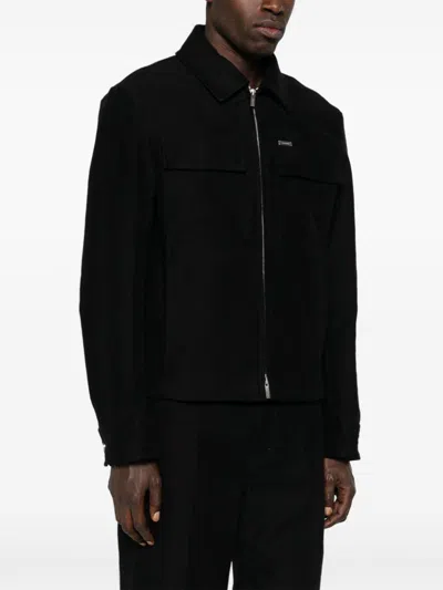 Ferragamo Cotton Jacket In Black