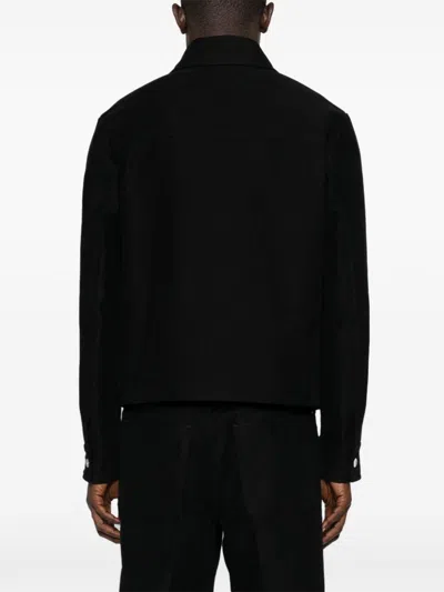 Ferragamo Cotton Jacket In Black