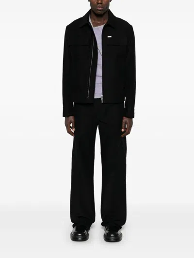 Ferragamo Cotton Trousers In Black