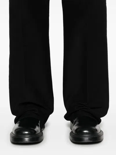 Ferragamo Cotton Trousers In Black