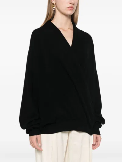 Shop Frenckenberger Cross Sweater In Black