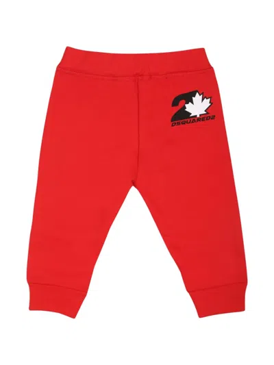 Dsquared2 Logo-print Track Pants In Red