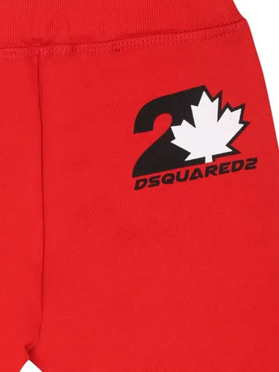 Dsquared2 Logo-print Track Pants In Red