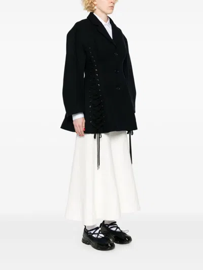 Simone Rocha Criss-cross Straps Jacket In Blue