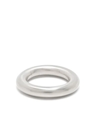 Shop Jil Sander Chunky-band Ring In Silver