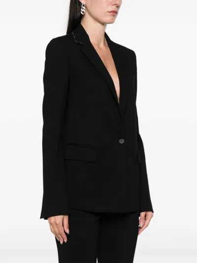 Fabiana Filippi Jersey Blazer In Black